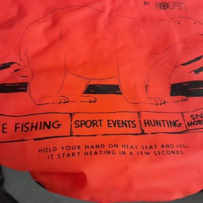 Fishing waders, Polar seat and Two Cabela's fishing rod tubes