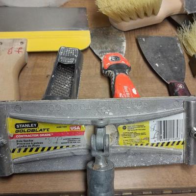 Drywall and Painting tools Many trowels, gold bond joint tape, and more