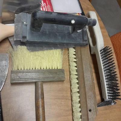 Drywall and Painting tools Many trowels, gold bond joint tape, and more