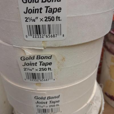 Drywall and Painting tools Many trowels, gold bond joint tape, and more