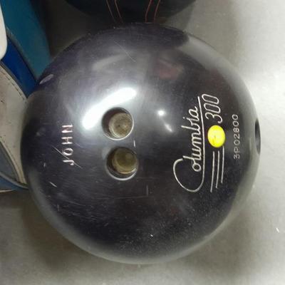 Two bowling balls for John, Sumo and Columbia