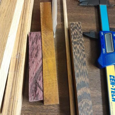 Hardwoods for crafting and woodworking, drill bits and other small tools