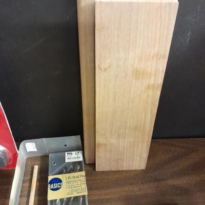 Hardwoods for crafting and woodworking, drill bits and other small tools