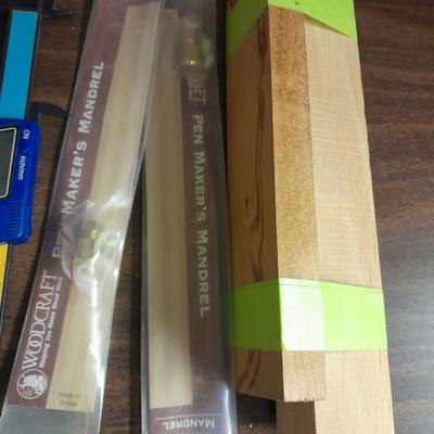 Hardwoods for crafting and woodworking, drill bits and other small tools