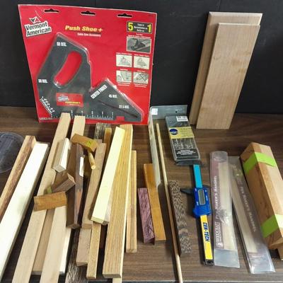 Hardwoods for crafting and woodworking, drill bits and other small tools