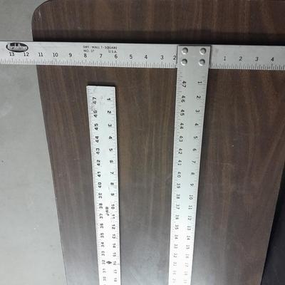 Metal "T" and Ruler Marshalltown / Johnson Level & Tool MFG. Co,