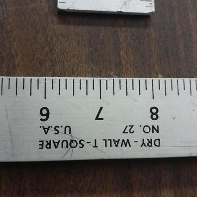 Metal "T" and Ruler Marshalltown / Johnson Level & Tool MFG. Co,
