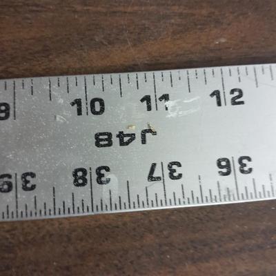 Metal "T" and Ruler Marshalltown / Johnson Level & Tool MFG. Co,