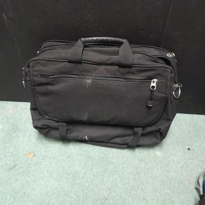 School backpack and a laptop bag