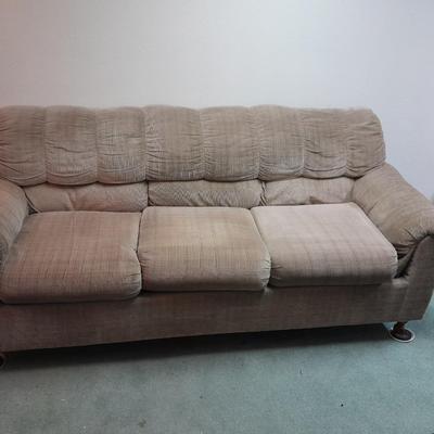 Brown Hide a bed sofa mattress still in plastic