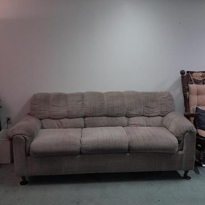 Brown Hide a bed sofa mattress still in plastic