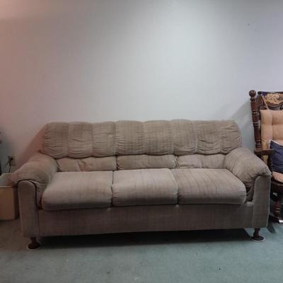 Brown Hide a bed sofa mattress still in plastic