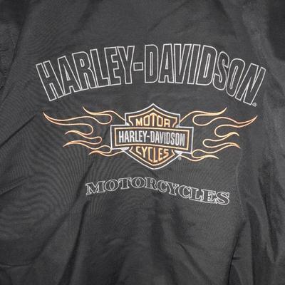 Hooded Harley Davidson Motorcycles Jacket with zip off sleeves