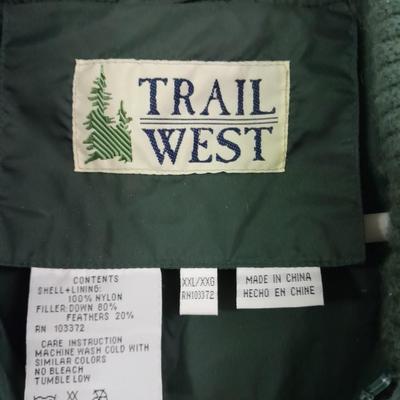 Trail West Down Coat Cowboy cut size XXL . XXG
