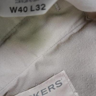 Four pairs of Men's Slacks 42 x 30, Cabela's 48 REG, Docker's 40 x 32