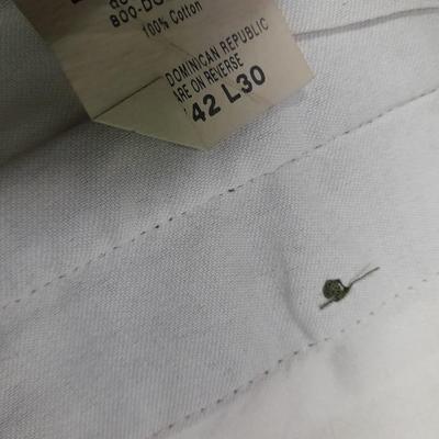 Four pairs of Men's Slacks 42 x 30, Cabela's 48 REG, Docker's 40 x 32