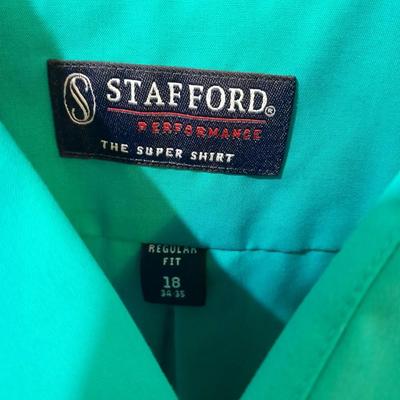 Eight Men's long sleeve button up shirts