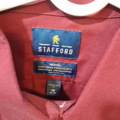 Eight Men's long sleeve button up shirts