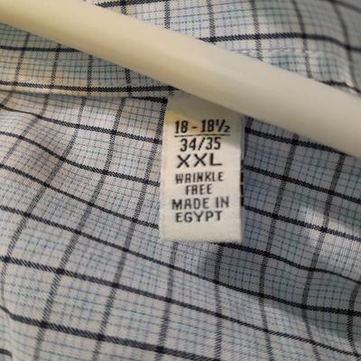 Eight Men's long sleeve button up shirts