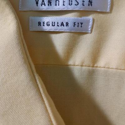 Eight Men's long sleeve button up shirts xl, 18, 34/35