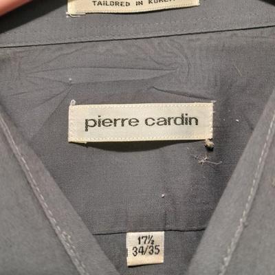 Eight Men's long sleeve button up shirts xl, 18, 34/35