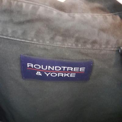 Eight Men's long sleeve button up shirts xl, 18, 34/35