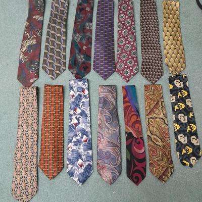 Fourteen Neckties CU Buffs, Fun designs and colors Bill Blass, Grant, Executive Collection and more