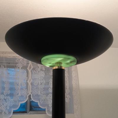 LA-Z-BOY Chair Company Recliner with Rock and swivel too and floor lamp