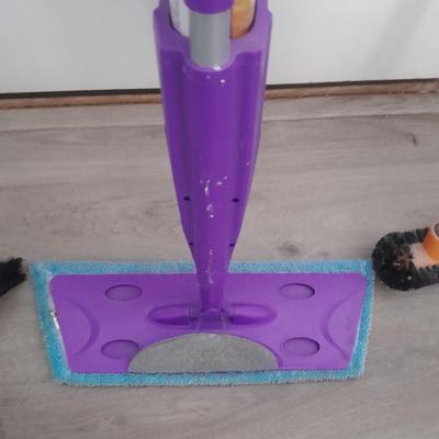 Floor mop, duster and small push broom