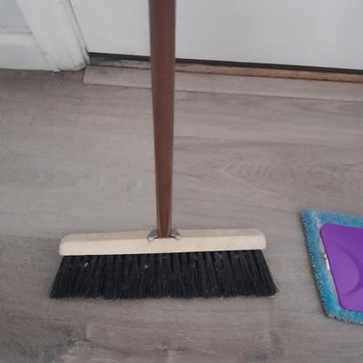 Floor mop, duster and small push broom