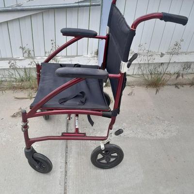 Drive folding Fly-lightweight Transport mobility wheelchair.