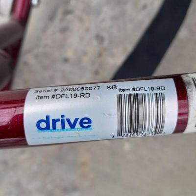 Drive folding Fly-lightweight Transport mobility wheelchair.