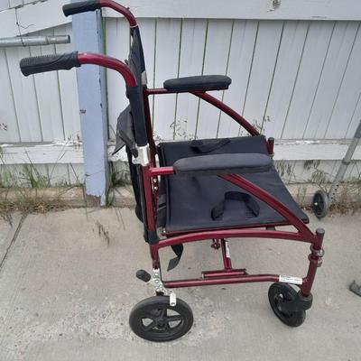 Drive folding Fly-lightweight Transport mobility wheelchair.