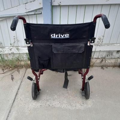 Drive folding Fly-lightweight Transport mobility wheelchair.