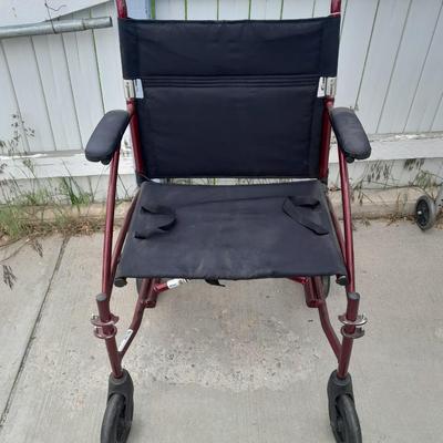 Drive folding Fly-lightweight Transport mobility wheelchair.