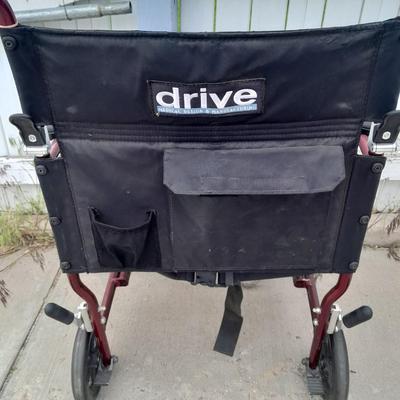 Drive folding Fly-lightweight Transport mobility wheelchair.