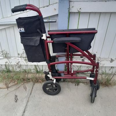 Drive folding Fly-lightweight Transport mobility wheelchair.