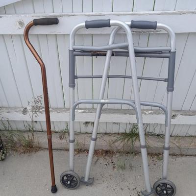 Adjustable Mobility walker and adjustable walking cane