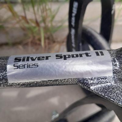 Drive folding Mobility chair wheelchair with removable leg rests.