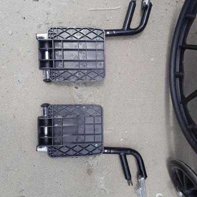 Drive folding Mobility chair wheelchair with removable leg rests.