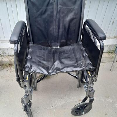 Drive folding Mobility chair wheelchair with removable leg rests.