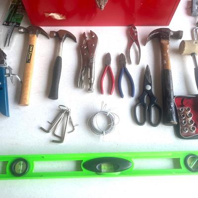 TOOL LOT with Toolbox