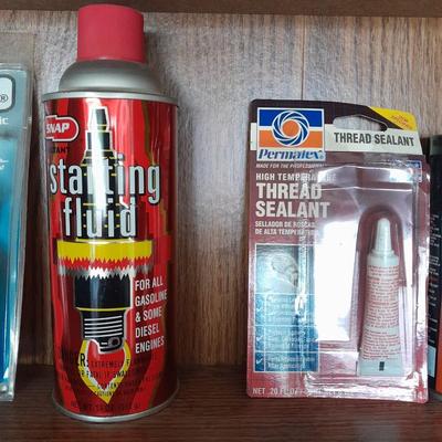 Folding door storage cabinet with Household and automobile chemicals