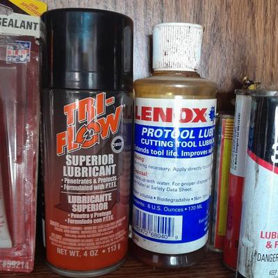 Folding door storage cabinet with Household and automobile chemicals