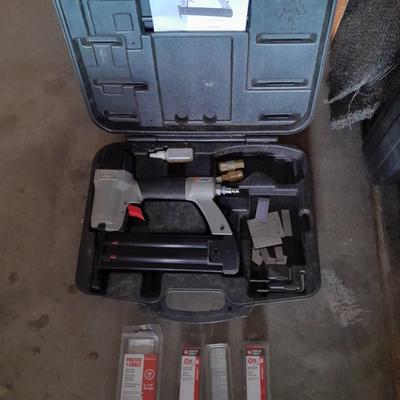 Porter Cable Brad Nailer in case with Brads