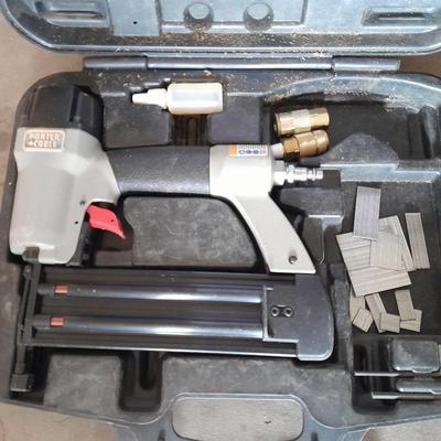 Porter Cable Brad Nailer in case with Brads