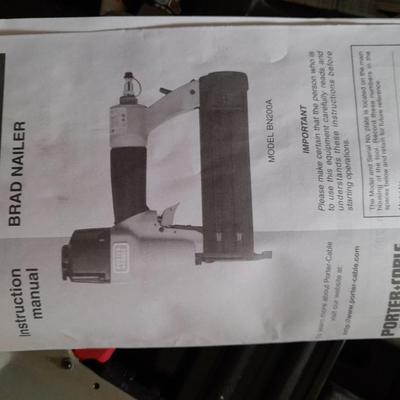Porter Cable Brad Nailer in case with Brads