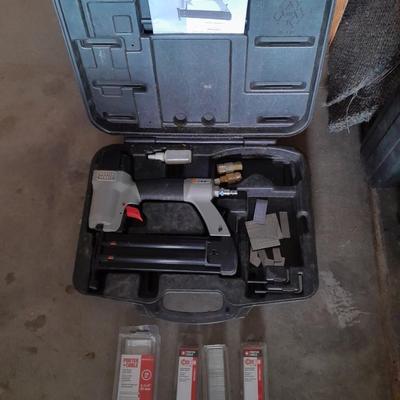 Porter Cable Brad Nailer in case with Brads