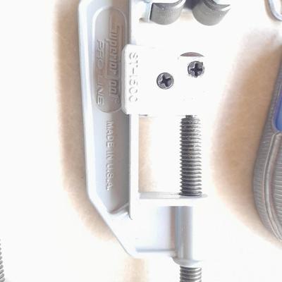Plumbing tools, Pipe cutters, chalk line, and more