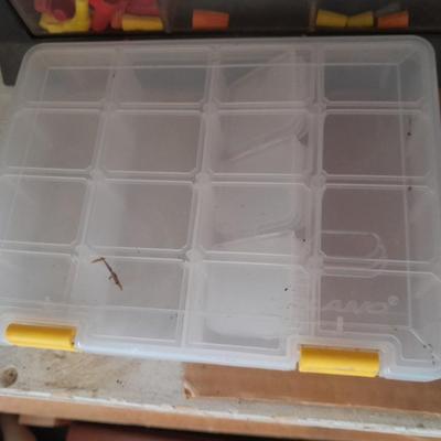 Rubbermaid Roughneck Drop Bins and Divided hardware organizer